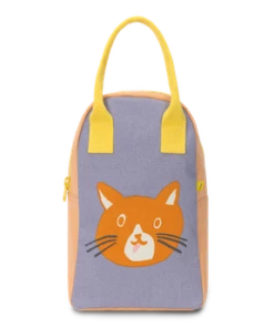 The Little Apple HOMEBODY Zipper Lunch Bag- Cat
