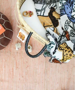 Calhoun & Co. Into The Jungle Mini Tapestry Baby Blanket