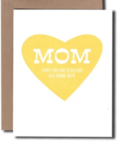 The Little Apple Mom Day Drink Mother's Day Greeting Card