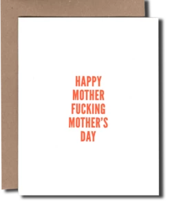 The Little Apple Happy MF Mother's Day Greeting Card