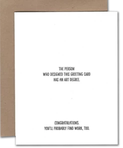 The Little Apple Probably Find Work Graduation Greeting Card LOVE NOTES