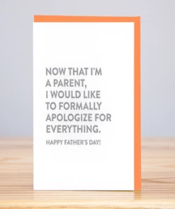 The Little Apple Formally Apologize Father's Day Greeting Card