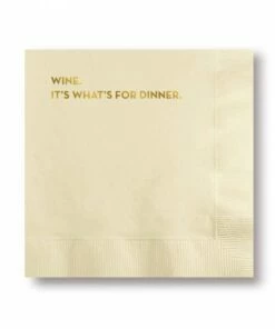 The Little Apple Wine, It's What's For Dinner Cocktail Napkins