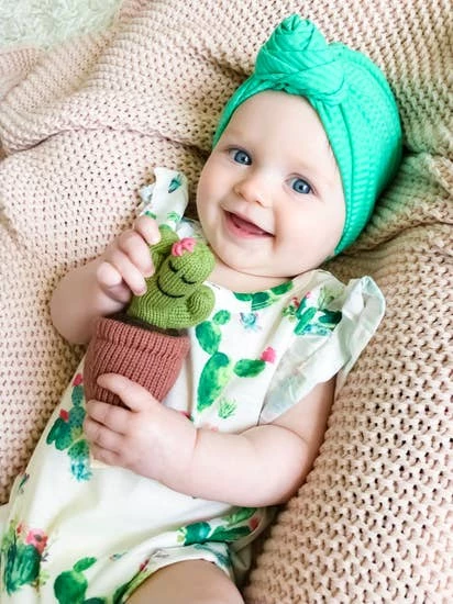 Cheapest ๐ The Little Apple Organic Cotton Cactus Baby Rattle LITTLE APPLES ๐คฉ 2 The Little Apple Organic Cotton Cactus Baby Rattle LITTLE APPLES