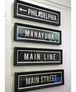 The Little Apple HOMEBODY Hometown Framed City Street Sign