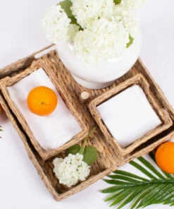 The Little Apple Natural Rattan Woven Napkin Tray