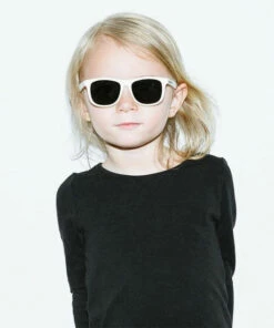 The Little Apple Hipsterkid White Polarized Wayfarer Sunglasses LITTLE APPLES