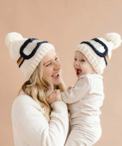 The Blueberry Hill Cream Ski Goggles Knit Hat CLOSET
