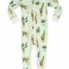 The Little Apple LITTLE APPLES Milkbarn Potted Plant Bamboo Zipper Pajamas