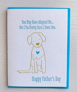 The Little Apple Father's Day Greeting Card From The Dog