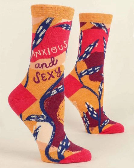 Coupon โญ Blue Q CLOSET Anxious And Sexy ๐ฉ Women's Crew ๐งฆ Socks ๐ฅฐ 1 Blue Q CLOSET Anxious And Sexy Women's Crew Socks