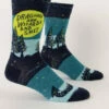 Blue Q Dragons And Wizards And Shit Men's Crew Socks