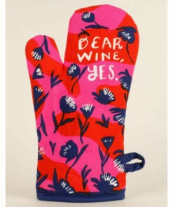 The Little Apple HOMEBODY Dear Wine, Yes Oven Mitt