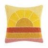 The Little Apple Retro Rainbow Sunset Hook Pillow HOMEBODY