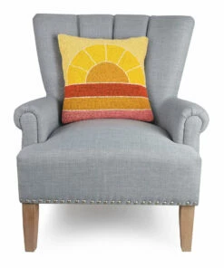 The Little Apple Retro Rainbow Sunset Hook Pillow HOMEBODY