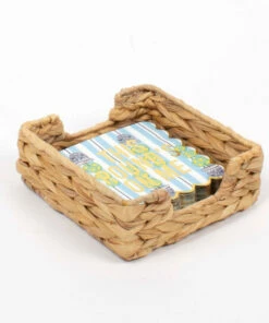 The Little Apple Natural Rattan Woven Napkin Tray