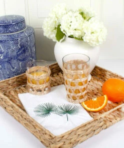 The Little Apple Natural Rattan Tumbler Glass HOMEBODY