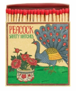 The Little Apple Luxury Boxed Matches - Peacock HOMEBODY