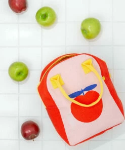 The Little Apple Zipper Lunch Bag- Red Apple