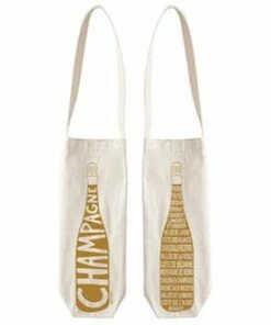 The Little Apple Champagne Single Wine Tote