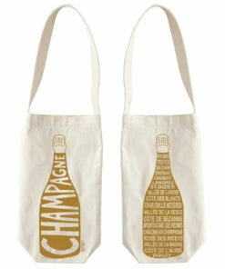 The Little Apple Champagne Single Wine Tote