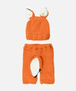 The Little Apple The Blueberry Hill Fox Newborn Knit Set
