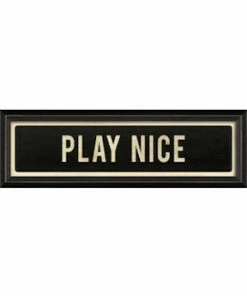 The Little Apple Play Nice Street Sign