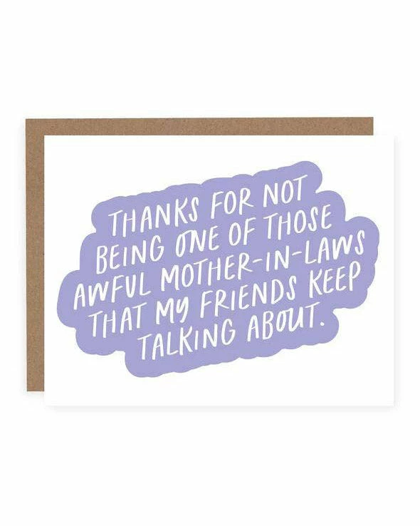 Top 10 😀 The Little Apple LOVE NOTES Thanks For Not Being An Awful 👩 Mother-In-Law 👩 Mother's Day Greeting Card 💯 1 The Little Apple LOVE NOTES Thanks For Not Being An Awful Mother-In-Law Mother's Day Greeting Card