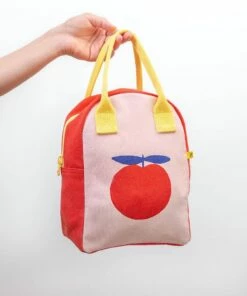 The Little Apple Zipper Lunch Bag- Red Apple