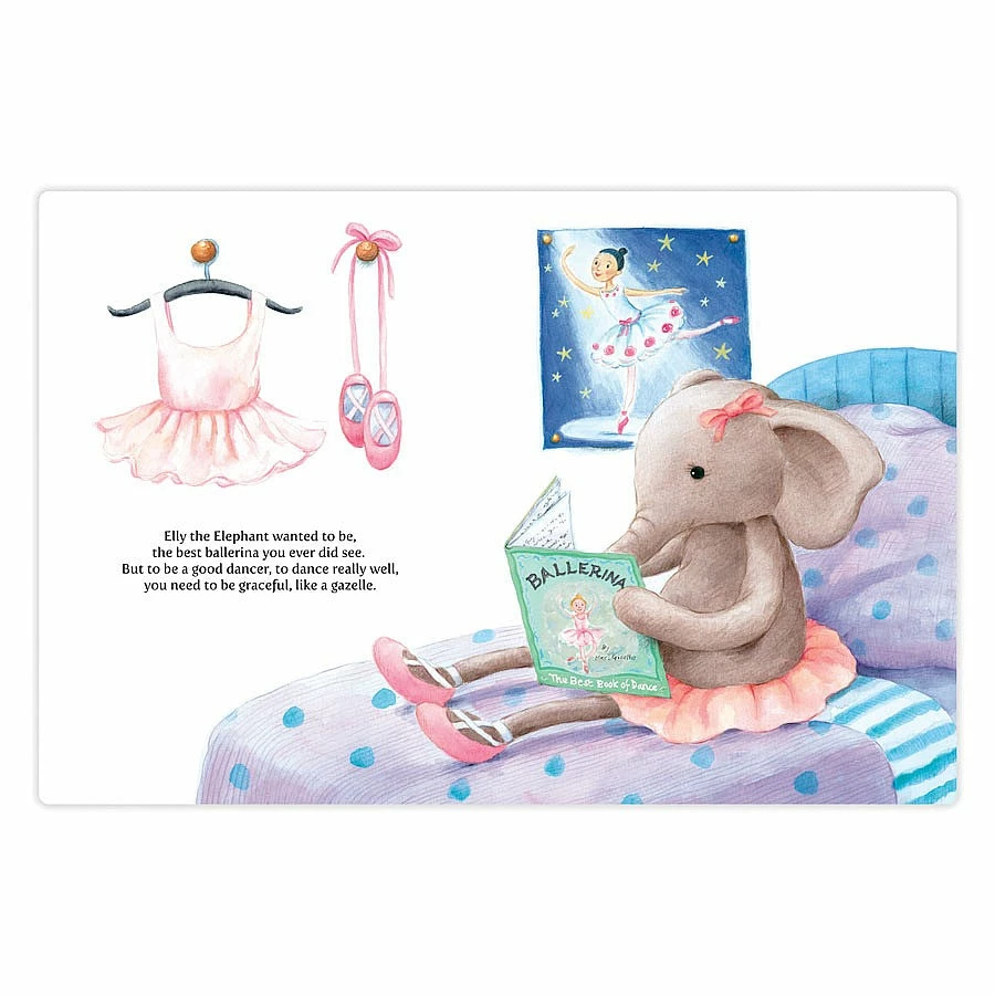 Cheap โญ Jellycat Elly Ballerina Book ๐ฅฐ 3 Jellycat Elly Ballerina Book