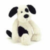 Jellycat Bashful Black & Cream Puppy Medium LITTLE APPLES