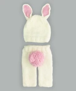 The Little Apple The Blueberry Hill Pink Bunny Newborn Knit Set LITTLE APPLES