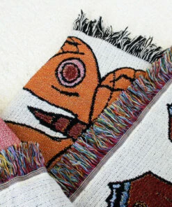 Calhoun & Co. Butterfly & Moth Cotton Throw Blanket HOMEBODY