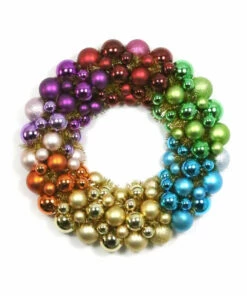 The Little Apple HOLIDAYS 40% OFF Rainbow Bauble Wreath