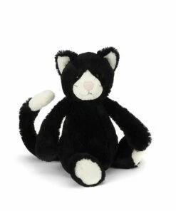 The Little Apple Jellycat Bashful Black & White Kitten LITTLE APPLES
