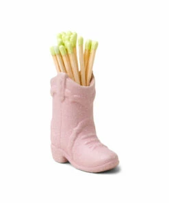 Paddywax Cowboy Boot Match Holder- Pink HOMEBODY