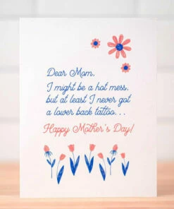 The Little Apple I Might Be A Hot Mess Mother's Day Greeting Card LOVE NOTES