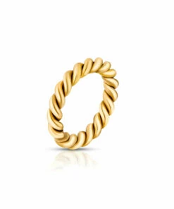 The Little Apple JEWEL BOX Denisse Gold Twist Ring