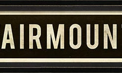 The Little Apple HOMEBODY Hometown Framed City Street Sign