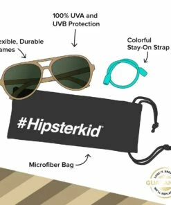 Top 10 π The Little Apple LITTLE APPLES Hipsterkid Sand Olive Polarized Aviator π Sunglasses π 5 The Little Apple LITTLE APPLES Hipsterkid Sand Olive Polarized Aviator Sunglasses