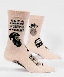 The Little Apple Get A Load Of These Whiskers Men's Crew Socks
