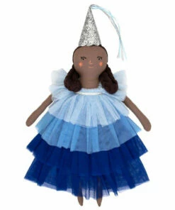 The Little Apple LITTLE APPLES Meri Meri Esme Blue Ruffle Princess Doll