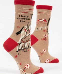 The Little Apple CLOSET I Hate Everyone Too Women's Crew Socks