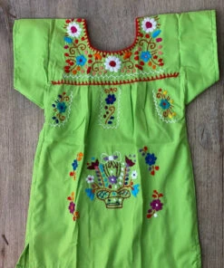 The Little Apple CLOSET Merida Mexican Embroidered Kid's Tunic Dress