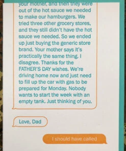 The Little Apple Texting Father's Day Greeting Card