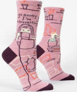 The Little Apple Go Away I'm Introverting Women's Crew Socks