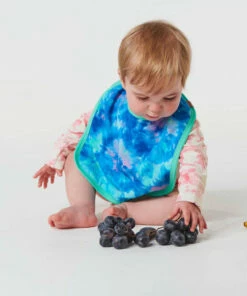 Outlet ✔️ Kip & Co LITTLE APPLES Peace Love & Tie Dye Organic Cotton Baby Bib ✨ 5 Kip & Co LITTLE APPLES Peace Love & Tie Dye Organic Cotton Baby Bib