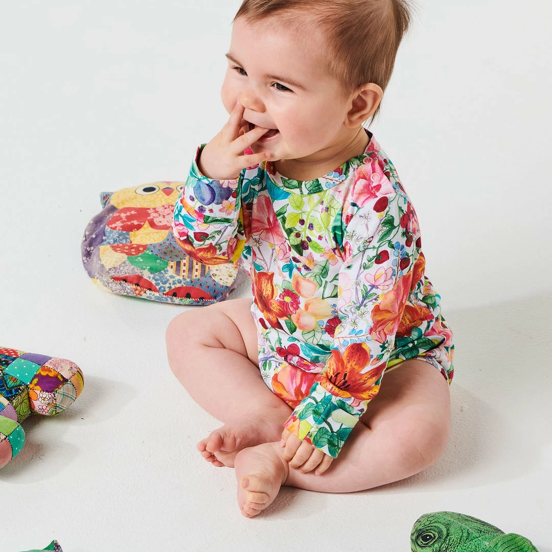 Cheapest ๐ Kip & Co Abundance Organic Cotton Baby Long Sleeve Onesie Romper ๐ 2 Kip & Co Abundance Organic Cotton Baby Long Sleeve Onesie Romper