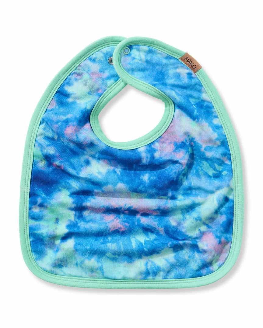 Outlet ✔️ Kip & Co LITTLE APPLES Peace Love & Tie Dye Organic Cotton Baby Bib ✨ 1 Kip & Co LITTLE APPLES Peace Love & Tie Dye Organic Cotton Baby Bib