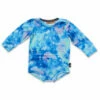 Kip & Co LITTLE APPLES Peace Love & Tie Dye Organic Cotton Baby Long Sleeve Onesie Romper